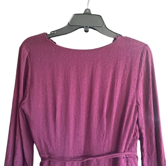 Francesca’s Mi Ami Burgundy Wrap Dress. Size Small. - Picture 8 of 11